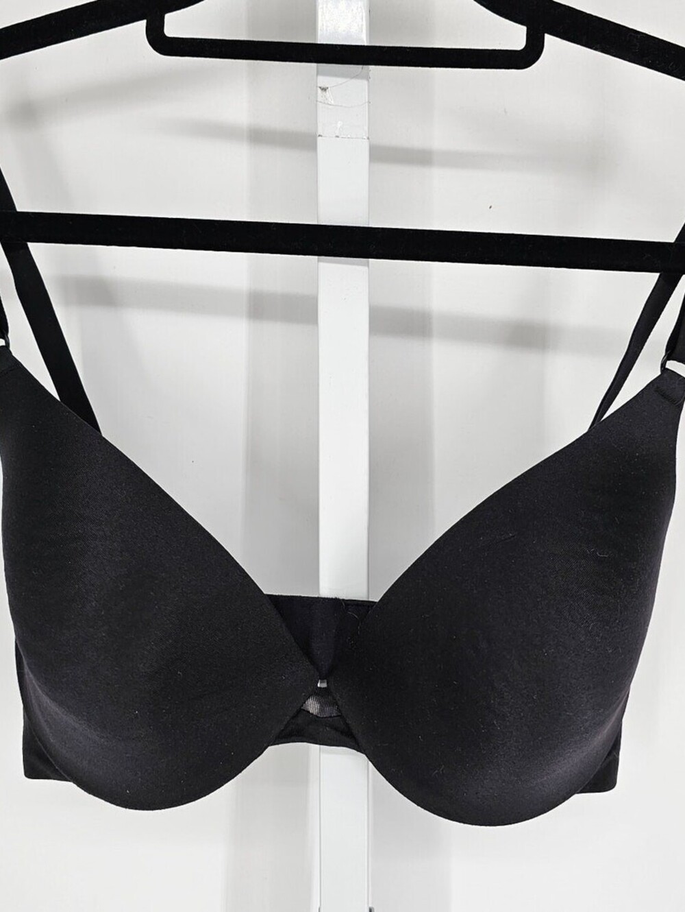 Maidenform Womens Sz 34D Lightly Lined T Shirt Bra Solid Black